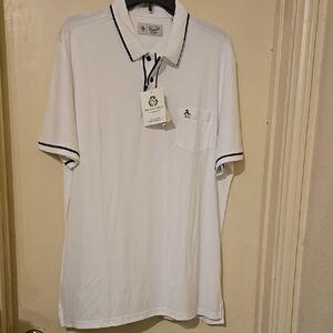 NWT Original Penguin White and Black Pocket Shirt
